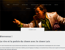 Tablet Screenshot of clownluis.ch